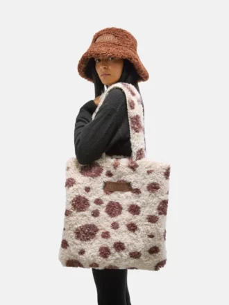 Bolso tote marrón peludo