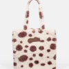 Bolso tote marrón peludo