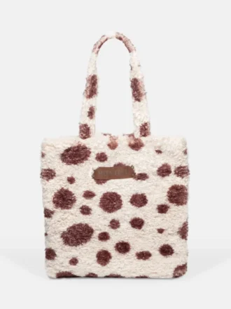 Bolso tote marrón peludo