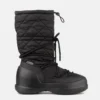 Botas altas acolchadas Mezzaluna en negro