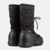 Botas altas acolchadas Mezzaluna en negro