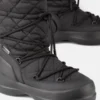 Botas altas acolchadas Mezzaluna en negro