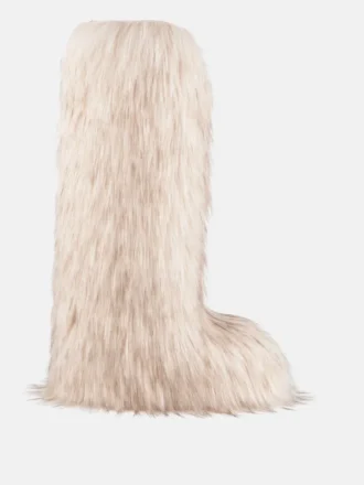 Botas altas blancas de piel sintética Yeti de Jacquemus + Moon Boot