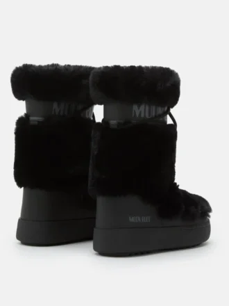 Botas altas Ltrack Black de piel sintética