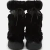 Botas altas Ltrack Black de piel sintética