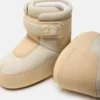 Botas de ante beige con correa Icon de Moon Boot X Vandythepink®