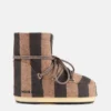 Botas de fieltro a rayas Icon Low Beige de Jacquemus + Moon Boot