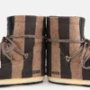 Botas de fieltro a rayas Icon Low Beige de Jacquemus + Moon Boot