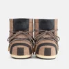 Botas de fieltro a rayas Icon Low Beige de Jacquemus + Moon Boot