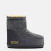Botas de punto grises sin cordones Moon Boot X Guest in Residence Icon Low
