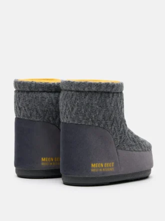 Botas de punto grises sin cordones Moon Boot X Guest in Residence Icon Low