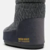 Botas de punto grises sin cordones Moon Boot X Guest in Residence Icon Low