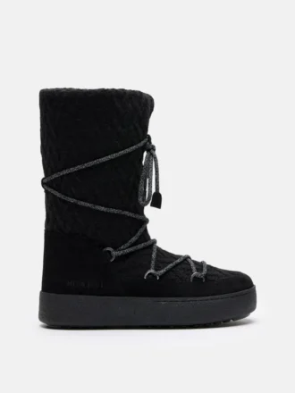 Botas de punto negras Ltrack de Moon Boot X Guest in Residence