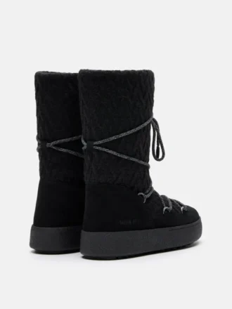 Botas de punto negras Ltrack de Moon Boot X Guest in Residence
