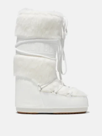 Botas Icon de pelo sintético blanco