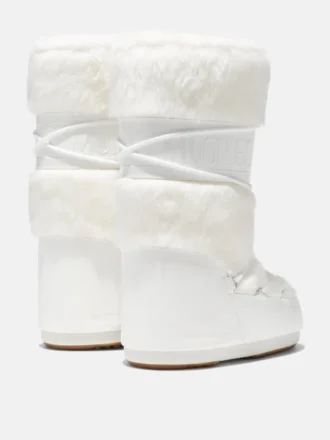 Botas Icon de pelo sintético blanco
