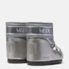 Botas Icon Low Glance de satén plateado