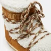 Botas Lab69 Icon Low de piel de oveja marrón