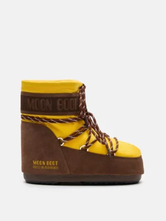 Botas Moon Boot X Guest in Residence Icon Low de nailon en color girasol y cacao