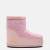Botas Moon Boot X Guest in Residence Icon Low sin cordones en punto rosa