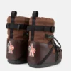Botas Moon Boot X Moncler Grenoble Icon Low en marrón moca