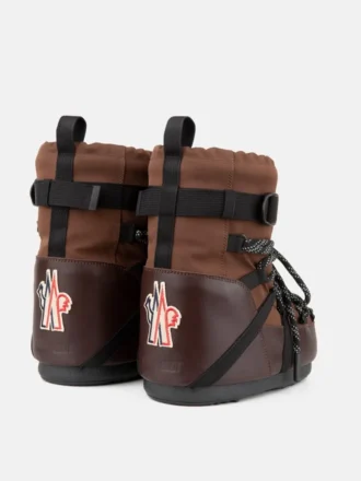 Botas Moon Boot X Moncler Grenoble Icon Low en marrón moca