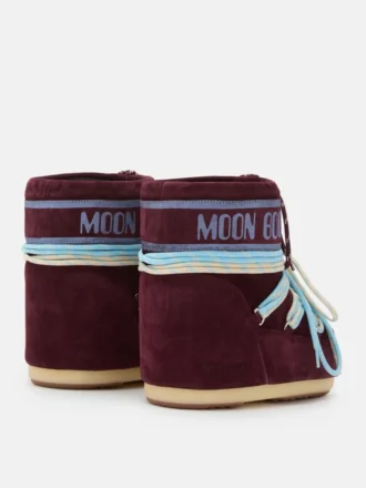 Botines Icon Low de ante burdeos