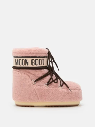 Botines Icon Low de felpa rosa