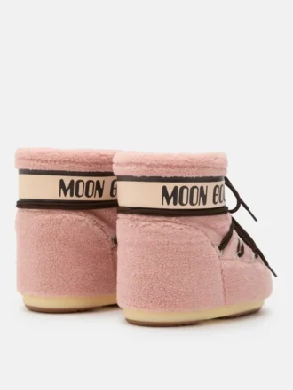 Botines Icon Low de felpa rosa