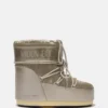Botines Icon Low Glance de satén platino