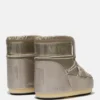 Botines Icon Low Glance de satén platino