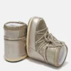 Botines Icon Low Glance de satén platino