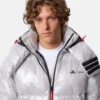 Chaqueta acolchada plateada Adidas X Moon Boot