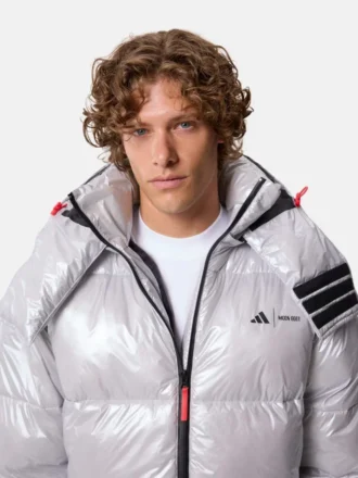 Chaqueta acolchada plateada Adidas X Moon Boot