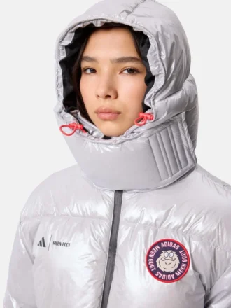 Chaqueta acolchada plateada Adidas X Moon Boot