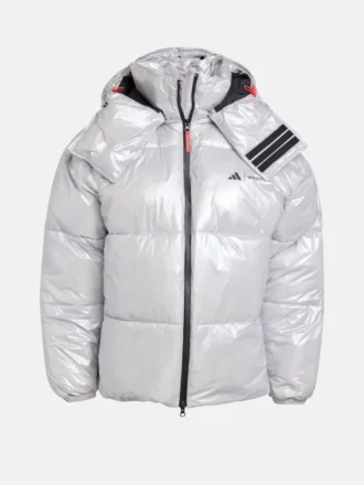 Chaqueta acolchada plateada Adidas X Moon Boot