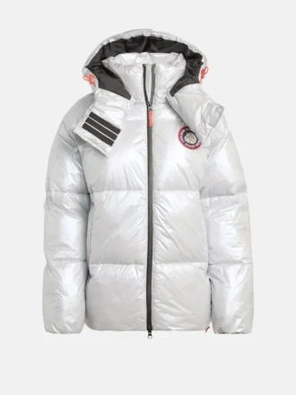 Chaqueta acolchada plateada Adidas X Moon Boot
