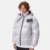 Chaqueta acolchada plateada Adidas X Moon Boot