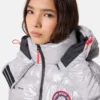 Chaqueta acolchada plateada Adidas X Moon Boot