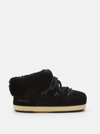 Mules de gamuza negra Evx