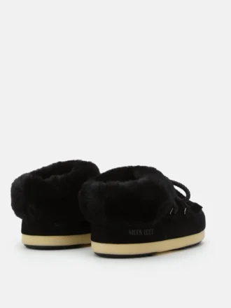 Mules de gamuza negra Evx