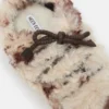 Mules rizadas con estampado de vaca Evx