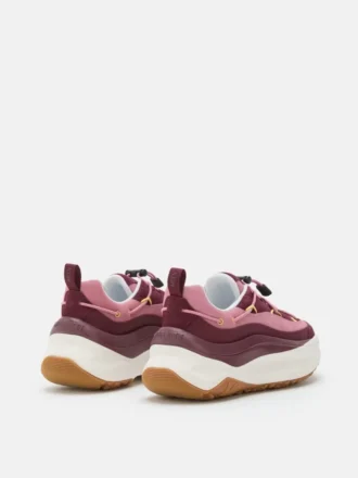 Zapatillas Moon247 Xlace en color burdeos y rosa